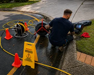 On-site drain inspection at a Nelson property